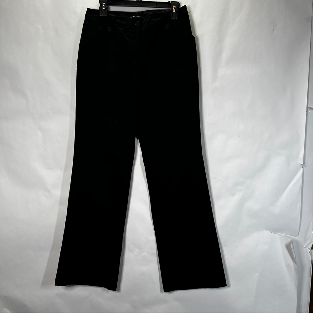 New York & Co Wide Flare Leg Pants Size 6 Tall Stretch